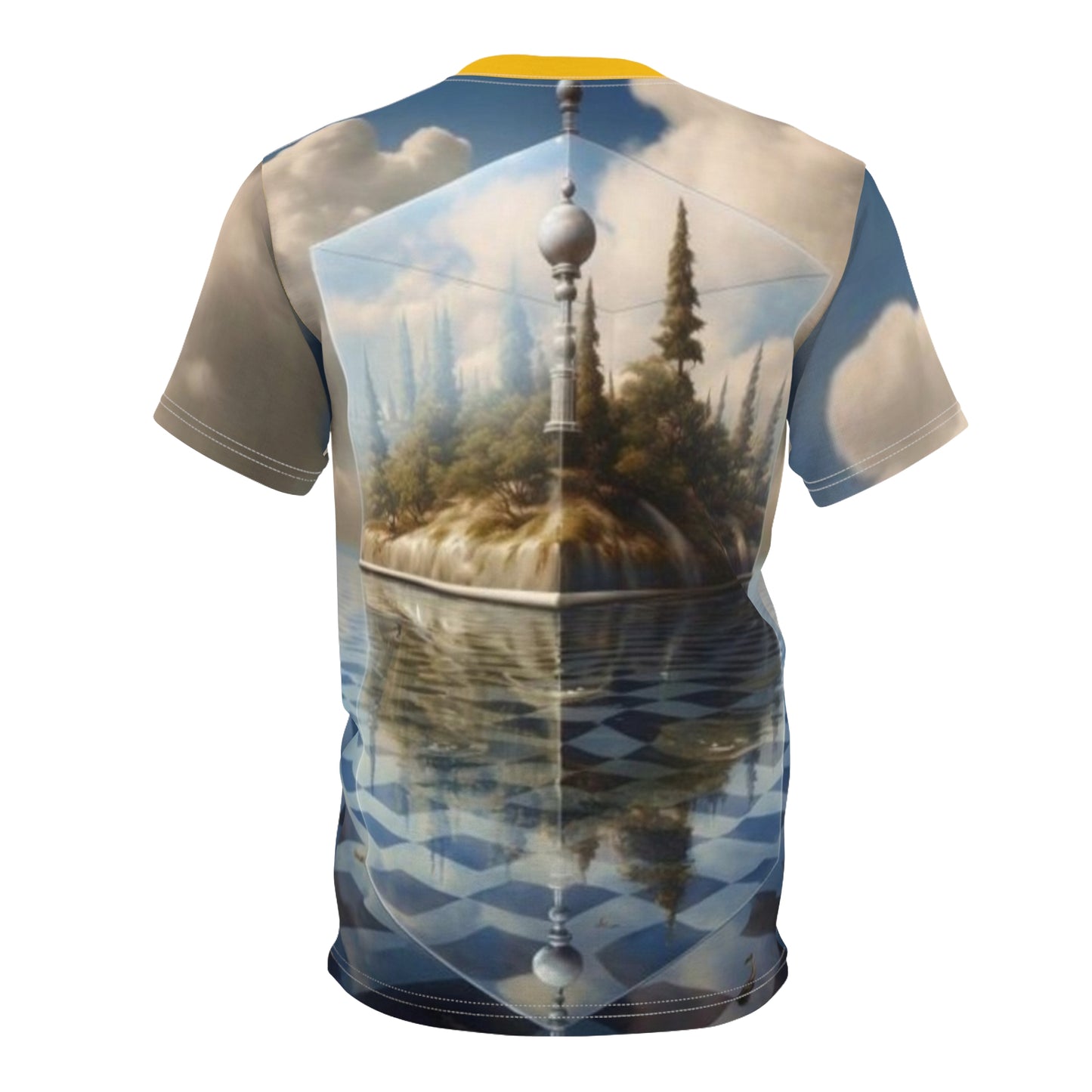 Dreamy Landscape Unisex Tee, Artistic Graphic Tee, Fantasy Shirt, Unique T-Shirt, Outdoor Adventure Wear