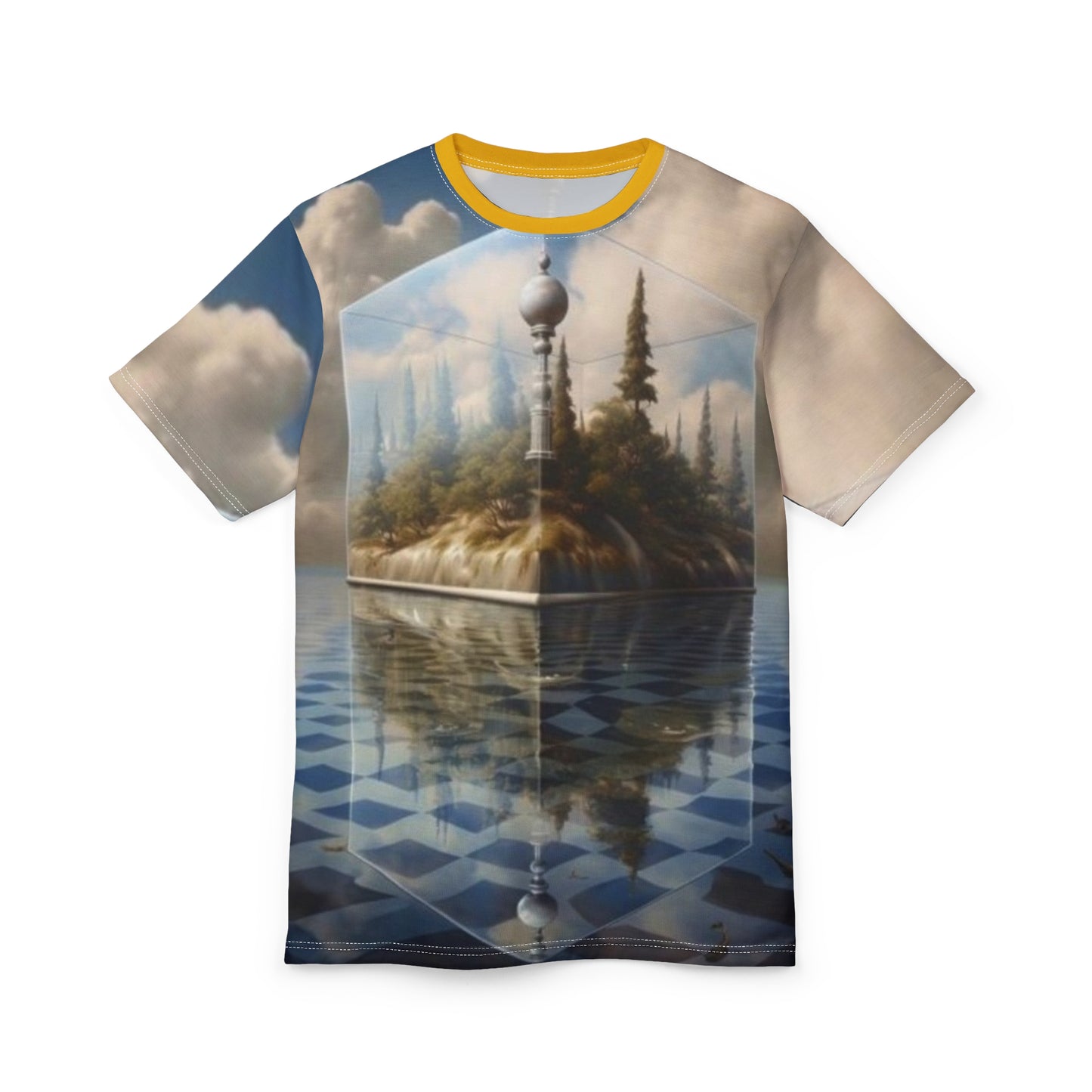 Dreamy Landscape Unisex Tee, Artistic Graphic Tee, Fantasy Shirt, Unique T-Shirt, Outdoor Adventure Wear