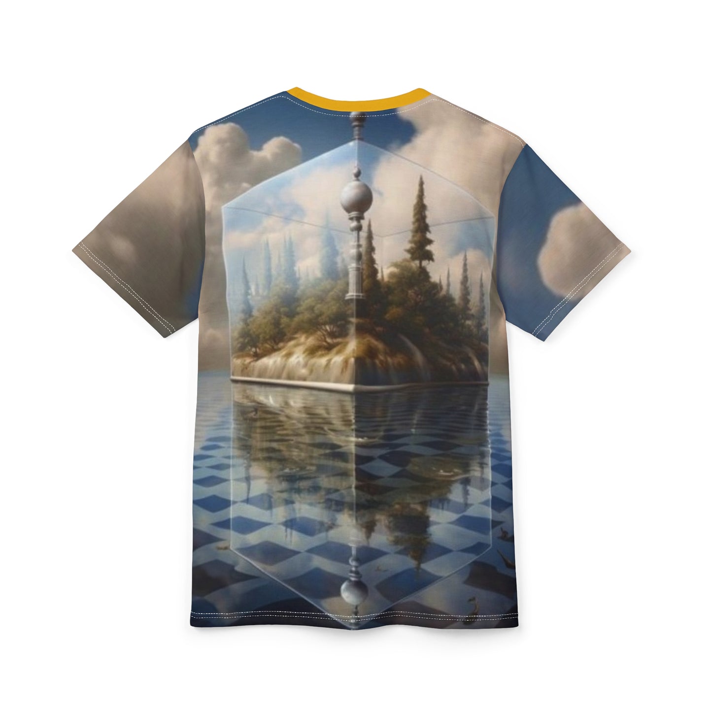 Dreamy Landscape Unisex Tee, Artistic Graphic Tee, Fantasy Shirt, Unique T-Shirt, Outdoor Adventure Wear