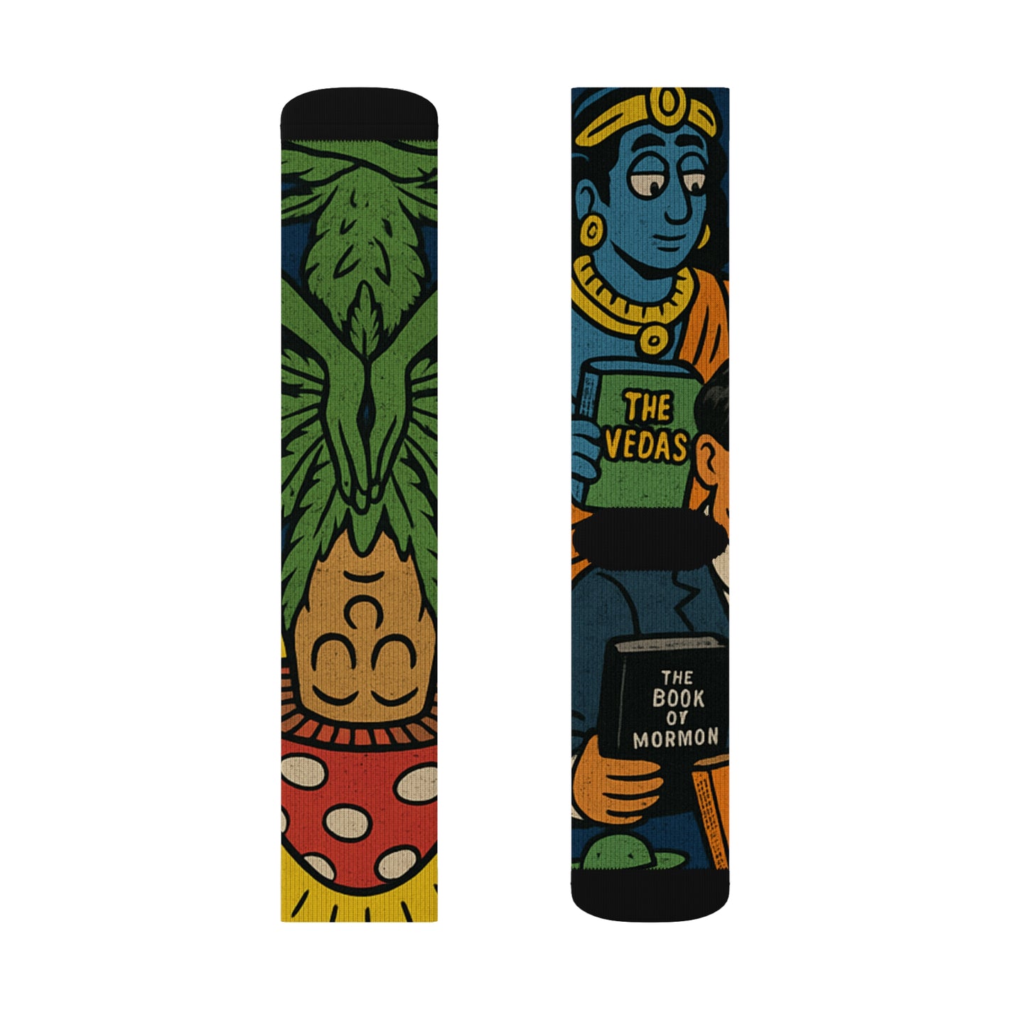 Colorful Graphic Sublimation Socks, Fun Dress Socks, Unique Gift for Him or Her, Casual Wear, Festival Accessories