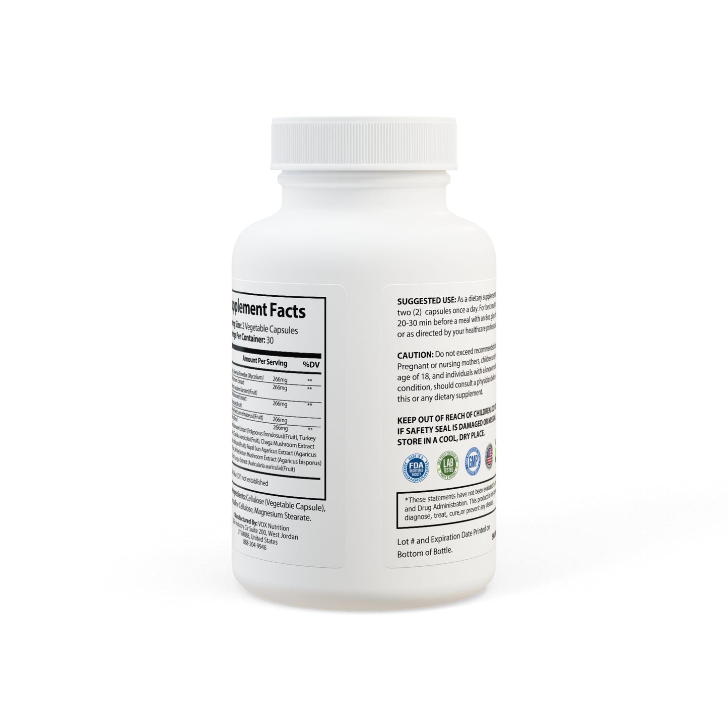Higher Power Mushroom Blend Supplement (60 Capsules)